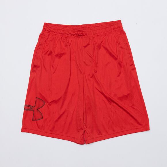 Under Armour Men UA Tech Logo 10" Shorts Red Size S - Picture 1 of 4